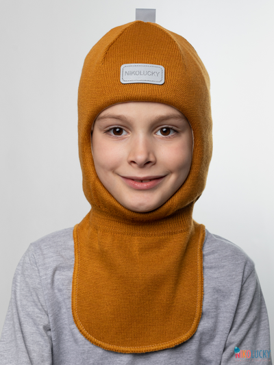 Шапка-шлем "NK"   20101-01, цвет горчичный р. 48-50