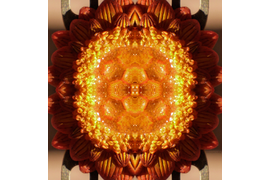 Мандала №2 из серии "Медовое заклинание" из коллекции сакральных рисунков на основе волшебных украшений Legenda Vincento.