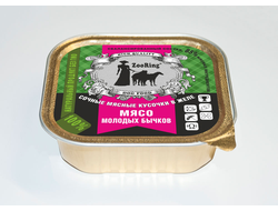 КОРМ ДЛЯ СОБАК ZOORING: КУСОЧКИ В ЖЕЛЕ МЯСО МОЛОДЫХ БЫЧКОВ 100 гр