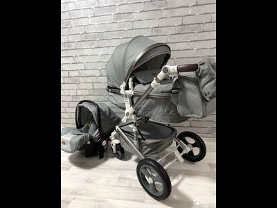 Детская коляска 3 в 1 Luxmom 518 Серый