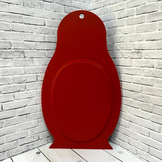 Тарелка поднос деревянный Матрешка 310*180 мм с росписью Хохлома