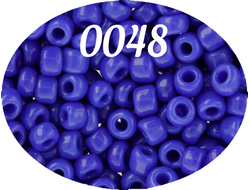 Бисер Zlatka 8/0 10гр цвет № 0048 темно-синий