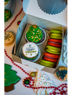 Капкейки и macaron Новогодние