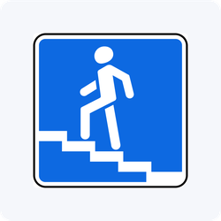 Дорожный знак 6.7 Надземный пешеходный переход