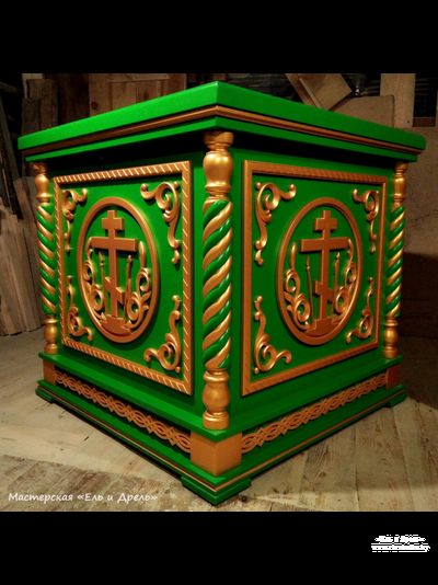 Облачение зелёное с золотом