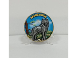 МАГНИТ ЛИТОЙ ВОЛК ЦВЕТНОЙ. ОПТ