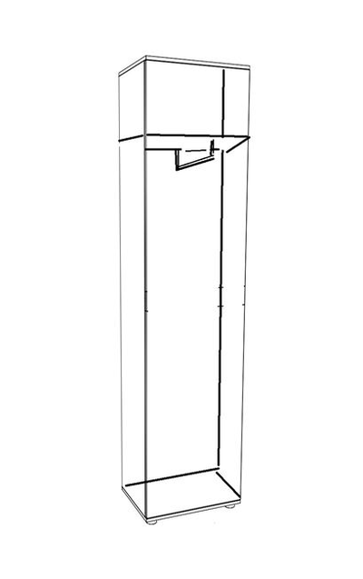 Шкаф 500 Сканди Дуб вотан (Гросс)