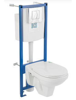 Комплект инсталляция с унитазом Рио Rosa с кнопкой