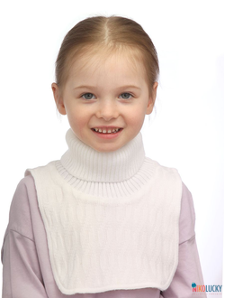 Манишка 23-34 подклад 100% полиэстер, размер 3 (от 5 лет) белый