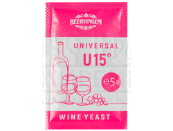 Дрожжи винные "Beervingem" Universal U15, 5 г