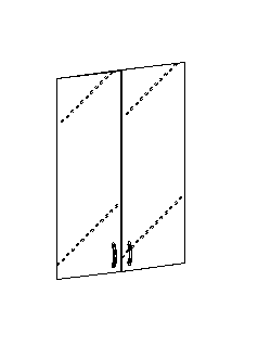 Стеклодвери на 3 секции арт.123.1