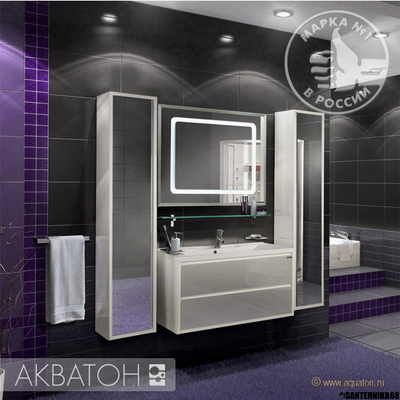 Комплект мебели для ванной комнаты Акватон РИМИНИ 100