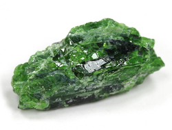 Хромдиопсид, необработанный "дикий" образец, Россия, Якутия (23*10*9 мм, 3,8 г) №28330