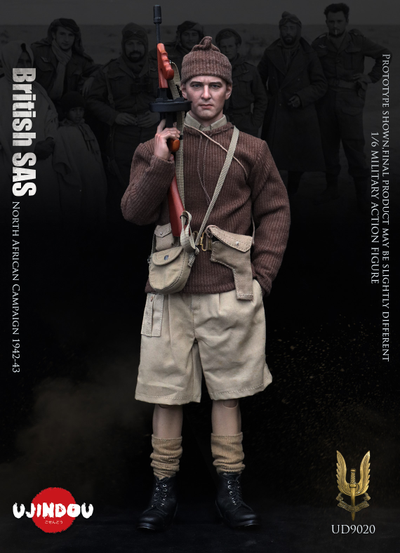 Боец SAS в Северной Африке 1942-1943 г - КОЛЛЕКЦИОННАЯ ФИГУРКА 1/6 WWII BRITISH SAS North African Campaign 1942-43 (UD9020) - UJINDOU