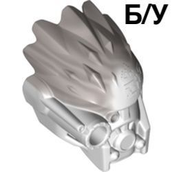 ! Б/У - Bionicle Mask of Ice Unity with Marbled Flat Silver Pattern, White (24150pb01 / 6134996) - Б/У