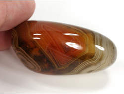 Сердолик, сардоникс, полировка, Индия (47*28*21 мм, 41 г) №28995