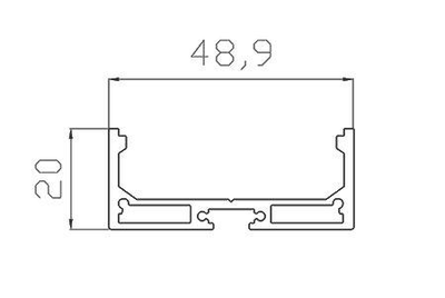Алюминиевый профиль 4L-4920-S ANOD