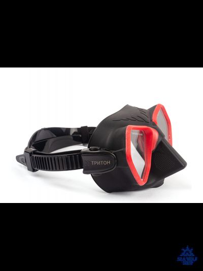 Маска для дайвинга Scuba Brothers TRITON BLACK/RED