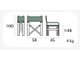 Кресло текстиленовое складное Horeca