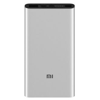 Аккумулятор\зарядка Xiaomi Mi Power Bank 3 10000 Серебристый (PLM12ZM)