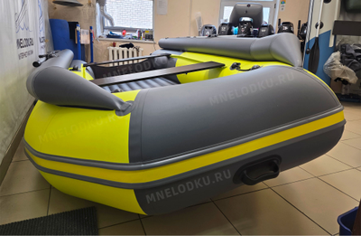 Моторная лодка Таймень NX 3800 НДНД PRO MAX фальшборт желтый/графит нос