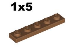 Plate 1 x 5, Medium Nougat (78329 / 6343854)