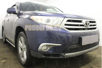 Защита радиатора Toyota HIGHLANDER U40 2010-2013 black