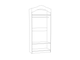 Шкаф двухстворчатый Роуз 13.195 белый, ясень ваниль