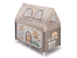 Манеж-Кровать Cam Daily Dolci Sogni с домиком бежевый