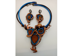 Комплект с янтарем.