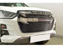Защита радиатора Isuzu D-Max 2019- black верх PREMIUM