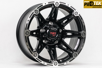 Комплект дисков R17 9,0J ET-40 5*150 TUFF A.T. T-01 Черный с полированным ободом (R606)