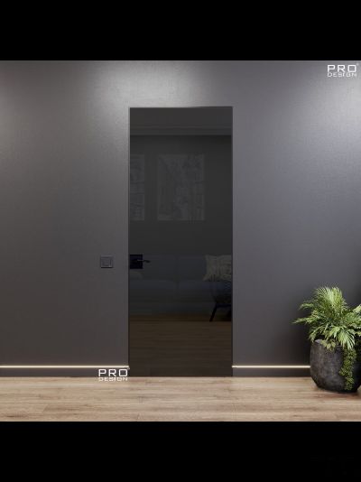 Комплект скрытой двери Pro Design Reverse Glass Зеркало бронза, графит 2200