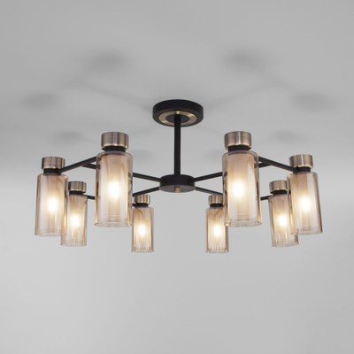 Потолочная люстра с плафонами Eurosvet 70115/8 черный