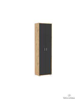 Антре 65.07 Шкаф  Дуб вотан / Диамант серый
