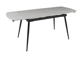 DTM0102CS Стол обед. расклад. WHITE MARBLE MATT 120, керамич. столешница купить в Севастополе