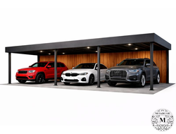 Навес с плоской крышей Метадекор