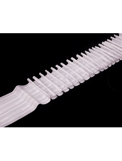 Тесьма шторная, 60 мм матовая равномерная 4 шнурка 50 м