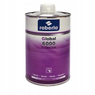 Лак 2K Roberlo GLOBAL 6000 1л "акрил-уретановый быстросохнущий , высокий уровень блеска 2:1