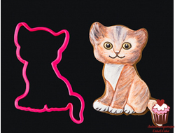 Вырубка для пряника "Котенок", 12х8 см