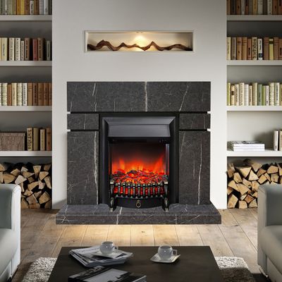 Электрокамин Лондон GR-MR с очагом Fobos