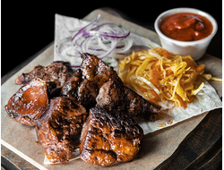 Шашлык из печени барана