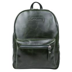 Женский кожаный рюкзак Anzolla dark green (арт. 
3040-11)