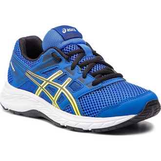 Кроссовки ASICS GEL-CONTEND 5 GS синий/желтый 1014А049-401   (Размеры: 5; 7)