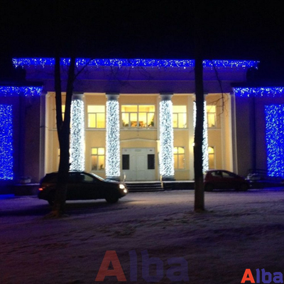 Занавес 2*1.5 м, СИНИЙ, IP 54 постоянное свечение