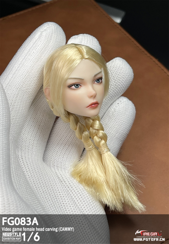Женская голова (скульпт) Кэмми - 1/6 scale Video game girl 2.0  hairstyle (Cammy) (FG083A ) - Fire Girl Toys