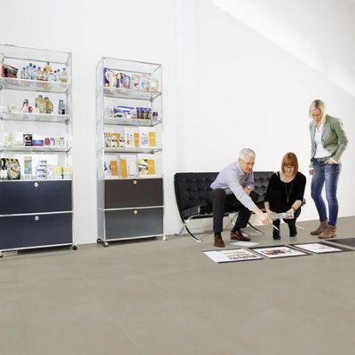 Виниловый пол Wineo 800 Tile XL DB00100-2, клеевой, среднего формата