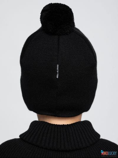 Шапка 24201-02 х/б подклад, черный 52-54
