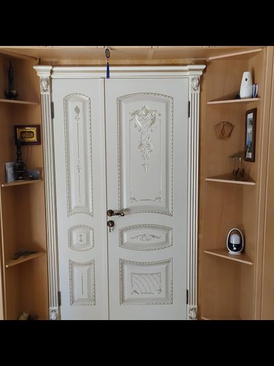 СОНАТА-2 В3. СЛОНОВАЯ КОСТЬ/ ПАТИНА ЗОЛОТО. ПОЛОТНО ГЛУХОЕ