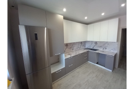 Кухня светло-серая 2